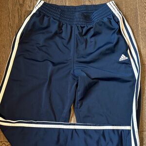 adidas Navy Blue Sweatpants with White Stripes
